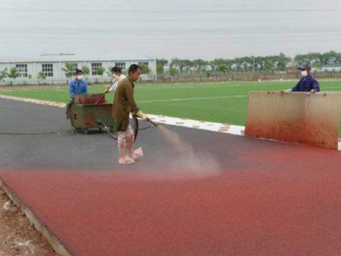 東城塑膠跑道施工