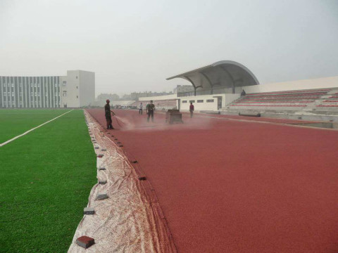 西城塑膠跑道施工